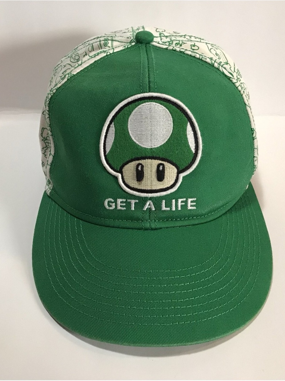 Nintendo Green Mushroom 'Get A Life' Hat